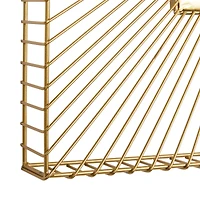 CosmoLiving by Cosmopolitan Gold Contemporary Metal Wall Mirror, 26" x 26"