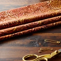 Feldman Premium Indonesian Batik Brown Tonal Tile Fabric