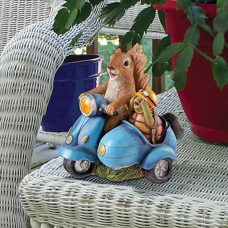 Design Toscano 10.5" Born to be Wild Squirrel on Motorcycle Statue