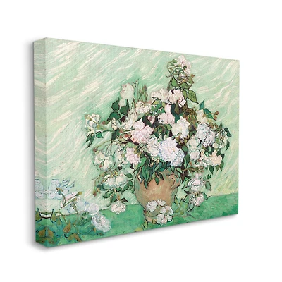 Stupell Industries Impressionist Arrangement of Chrysanthemums Traditional Painting Canvas Wall Art