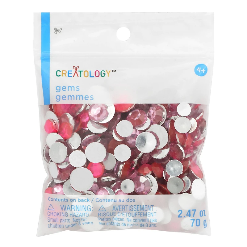 Dark & Light Pink Round Mix Gems by Creatology™