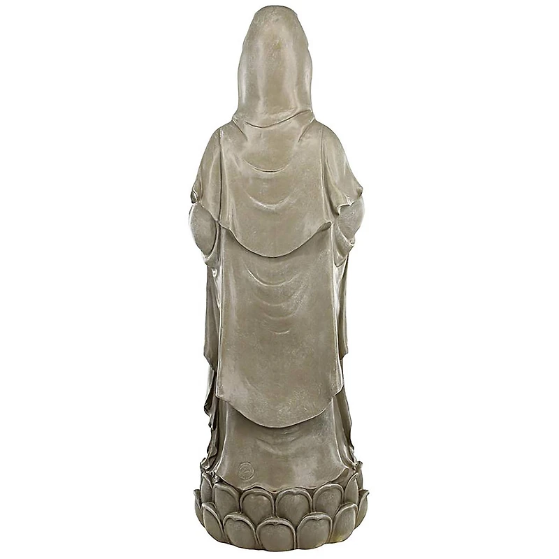 Design Toscano 2ft. Goddess Guan Yin Standing on a Lotus Statue