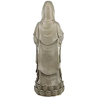 Design Toscano 2ft. Goddess Guan Yin Standing on a Lotus Statue