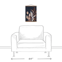 Autumn Botanicals II Teak Hanging Canvas