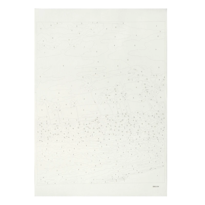 8" x 10" Beach Sunset Paint-by-Number Kit with Wood Display Hanger by Artist's Loft®