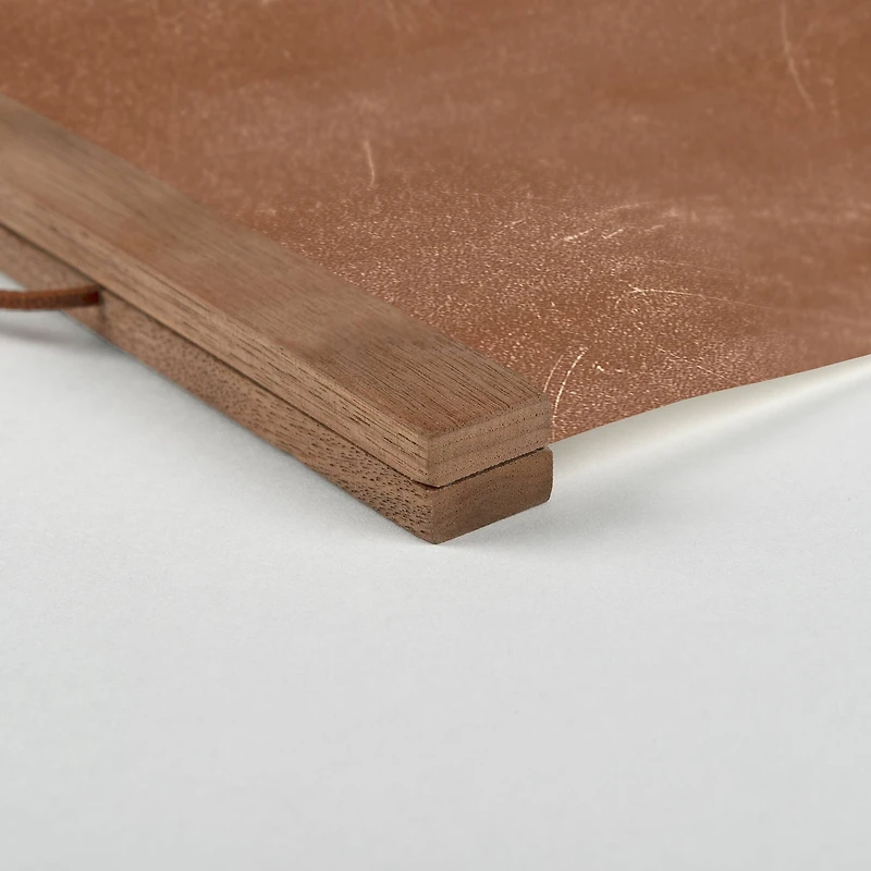 Less House More Home 12" x 16" Teak Hanging Canvas