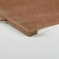 Less House More Home 12" x 16" Teak Hanging Canvas