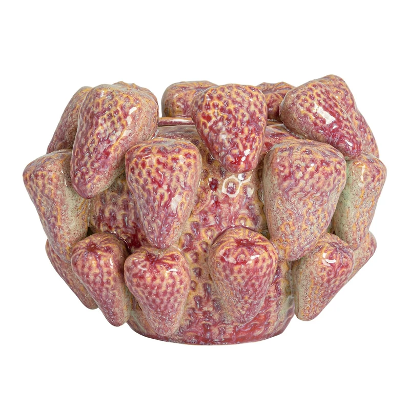 Hello Honey® 5.25" Berry Delight 3D Strawberry Stoneware Planter Vase