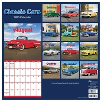 TF Publishing 2025 Classic Cars Wall Calendar