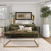 30" Tall White Floor Vase