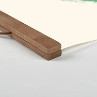 Happy St. Patrick's Day Rainbow Teak Hanging Canvas