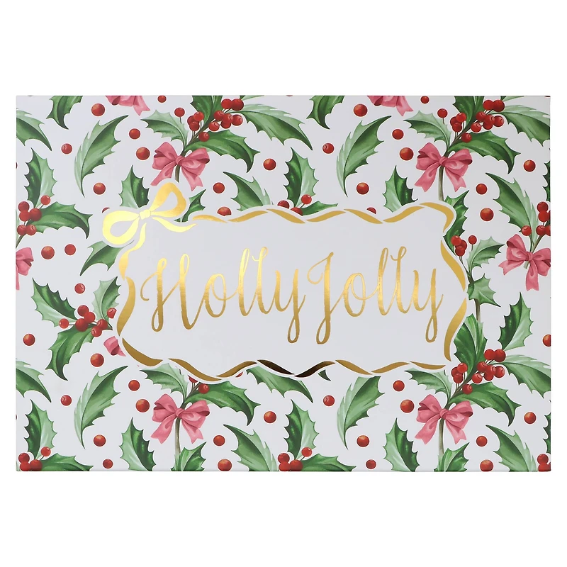 Small Holly Jolly Decorative Box by Ashland®