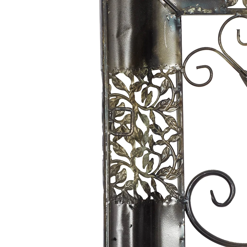 45" Brown Metal Rustic Wall Décor