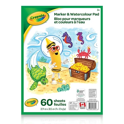 12 Pack: Crayola® Marker & Watercolor Pad