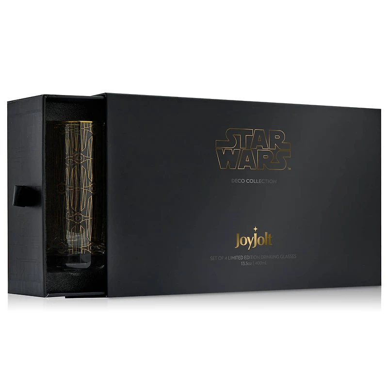 JoyJolt® 13.5oz. Star Wars™ Deco Tall Drinking Glasses, 4ct.