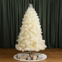 6ft. Unlit Off-White Pampas Grass Artificial Christmas Tree