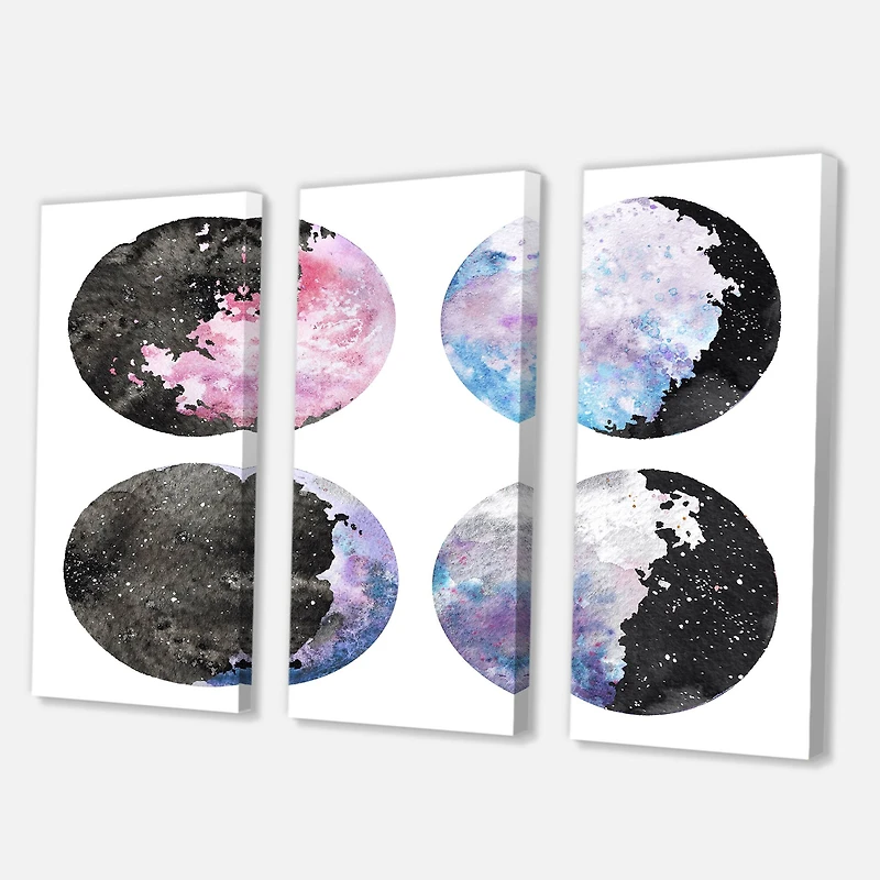Designart - Moon Phases With Stars and Sky