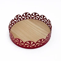 6" Red Decorative Peppermint Tray by Ashland®