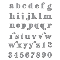 Spellbinders® Be Bold Lowercase Alphabet & Numbers Etched Dies