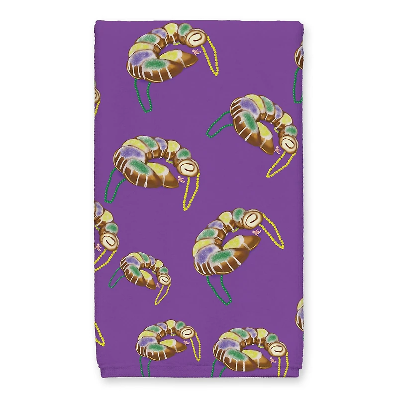 Let Them Eat Cake Mardi Gras Tea Towel Set