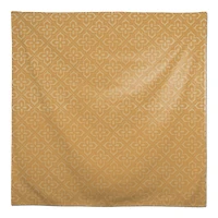 Yellow Medallion Pattern 58" x 58" Tablecloth