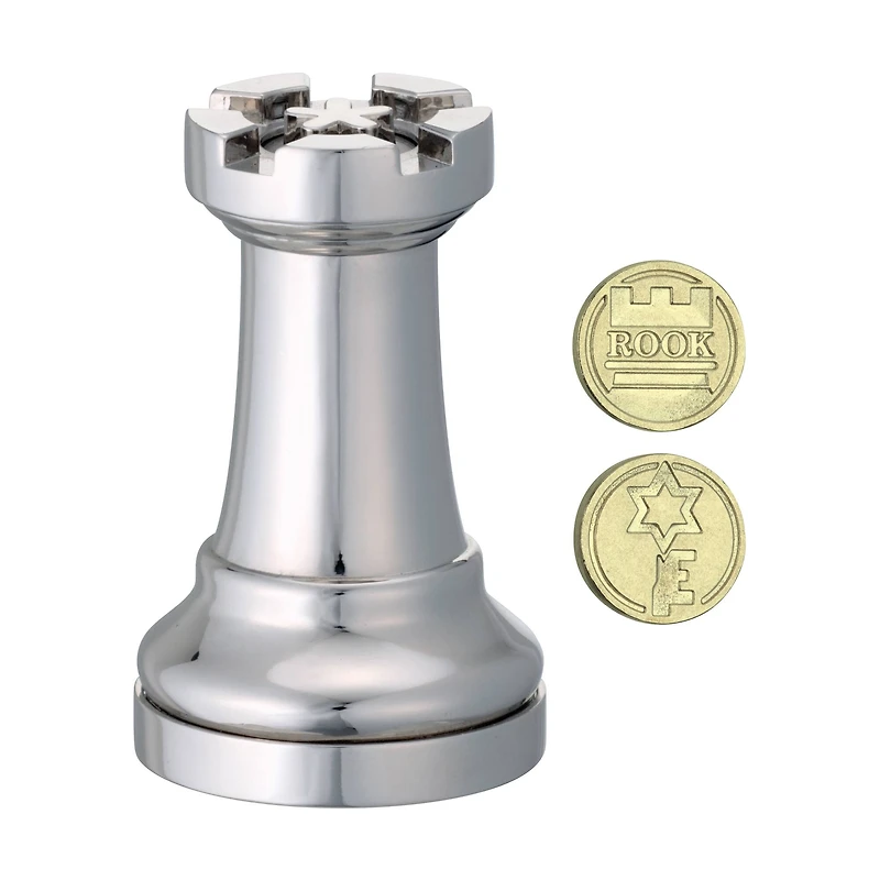 Hanayama Rook Level 1 Cast Chess Puzzle
