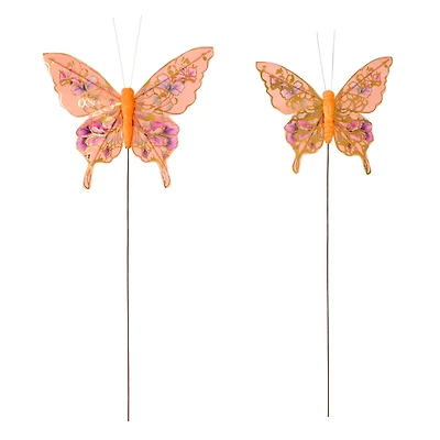 Decorative Fabric Butterfly Accents