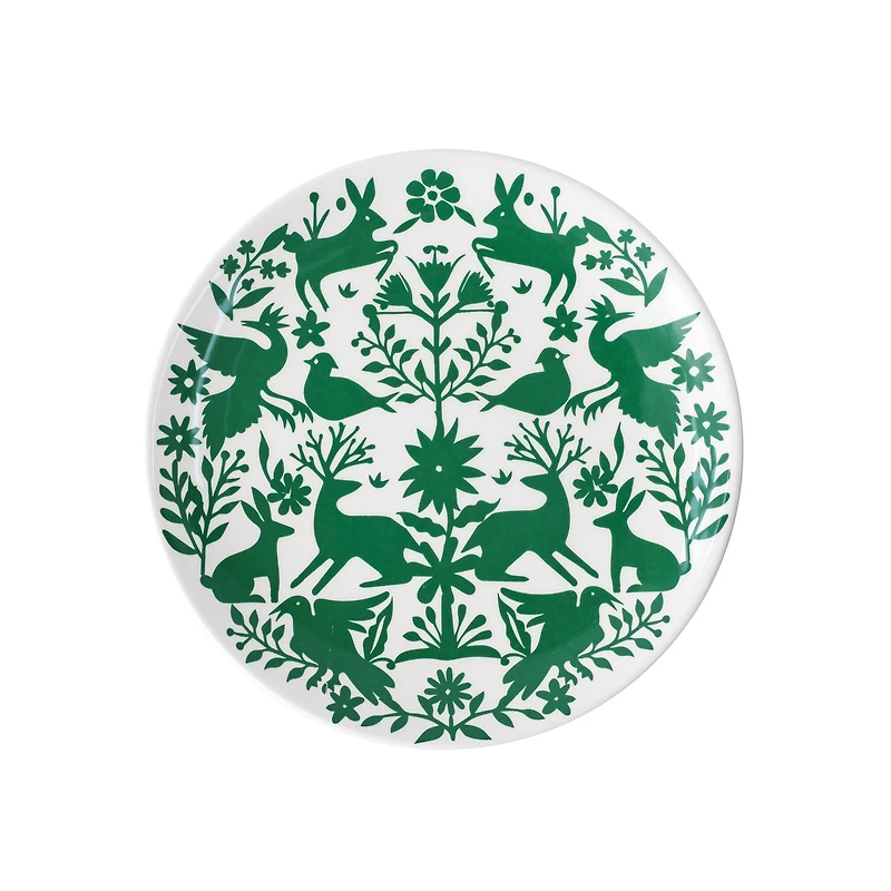 7" Green Ceramic Plate by Ashland®