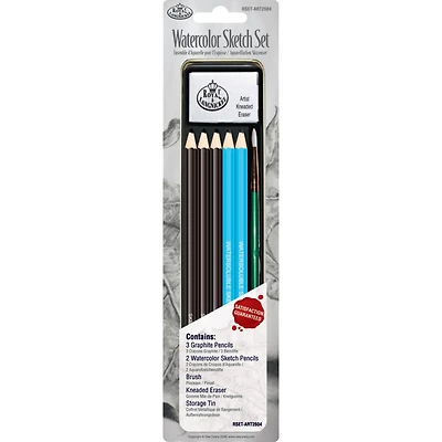 Royal & Langnickel® Watercolor Sketch Pencil Mini Tin Set