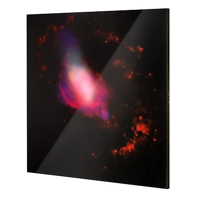 American Art Décor™ 30" NASA Black Hole Glossy Lacquer Canvas Wall Art Print