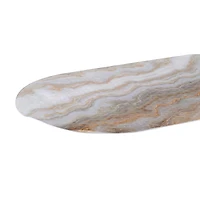 Elle Décor Agate Print Oval Bubble Bath Mat