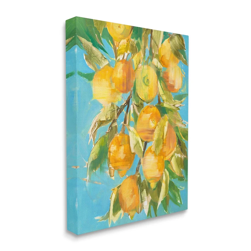 Stupell Industries Painted Ripe Lemon Tree Canvas Wall Art