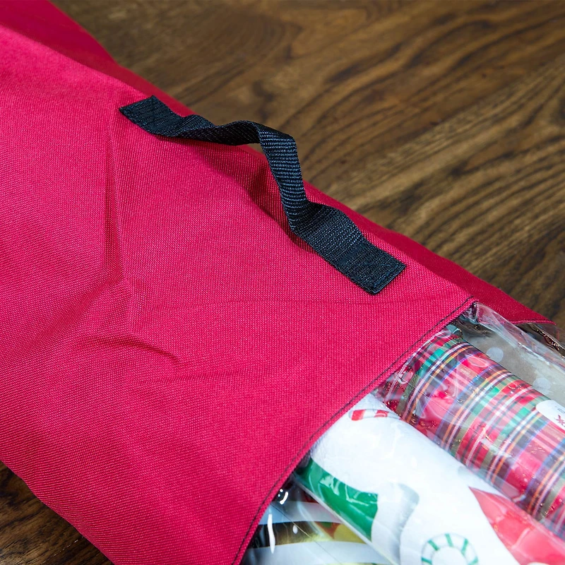 Santa's Bag Christmas Wrapping Paper Storage Container