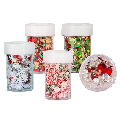Christmas Embellishment Pink & Red Shaker Set by Creatology™