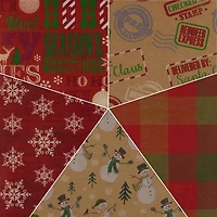 JAM Paper Christmas Kraft Gift Wrap Set, 5ct. 