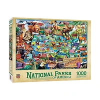 National Parks of America - Map Puzzle: 1000 Pcs