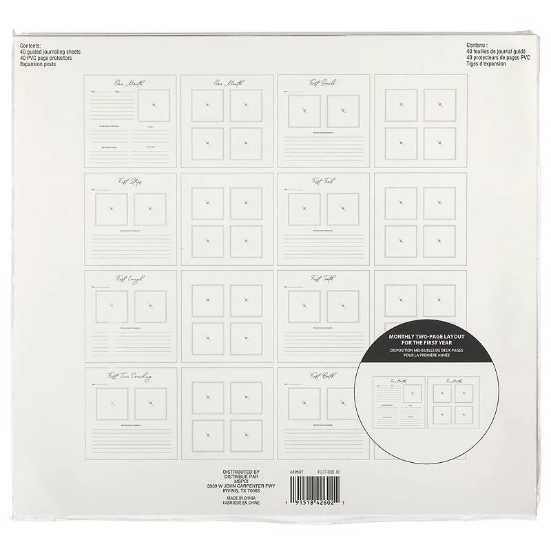 12" x 12" Baby's First Year Guided Scrapbook Layouts by Recollections™
