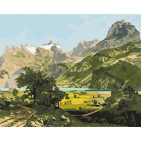 A Magical Landscape Painting by Numbers Kit