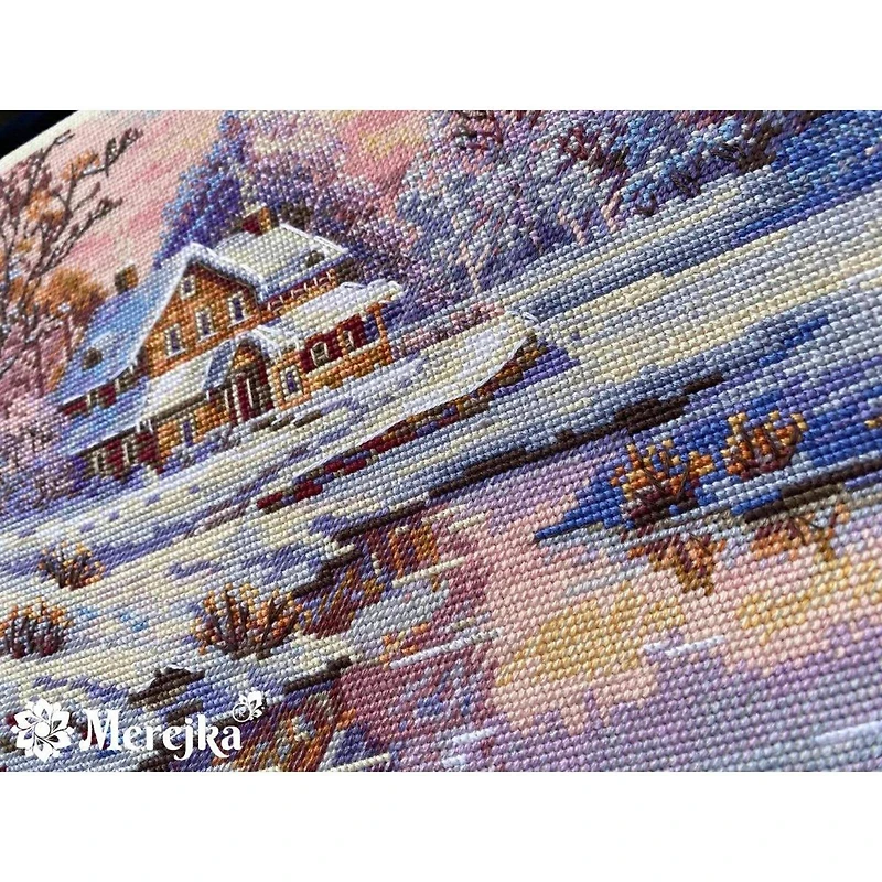 Merejka The First Snow Counted Cross Stitch Kit