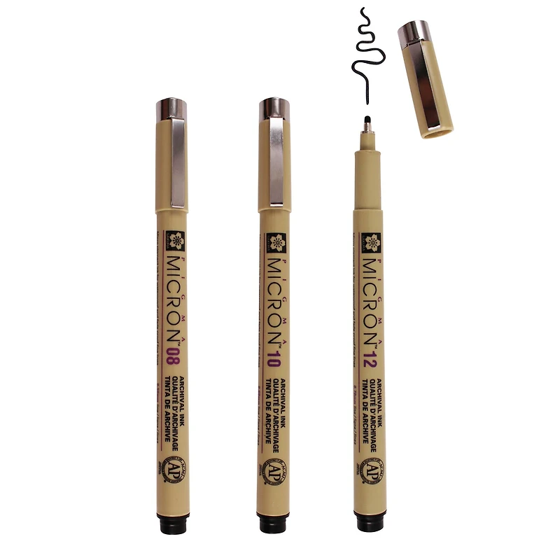 Pigma® Micron™ Black Pen Set