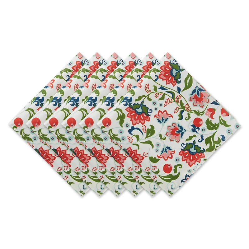 Garden Floral Print Outdoor Napkin, 6ct.