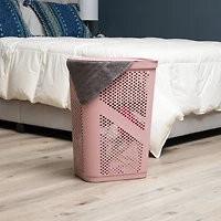 Mind Reader 60L Perforated Plastic Laundry Hamper with Lid