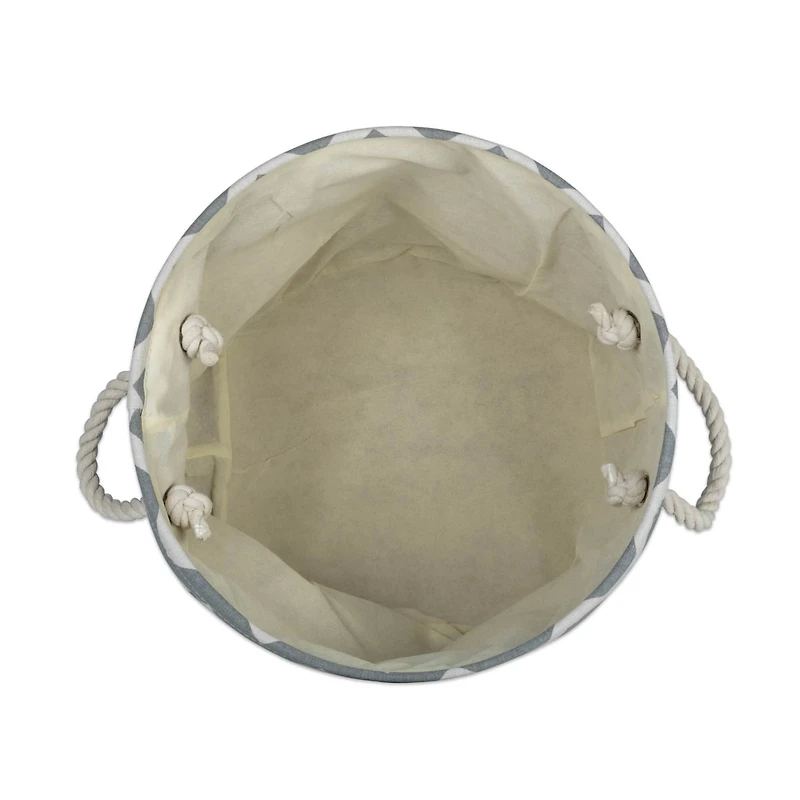 DII® 15" Round Chevron Fabric Bin
