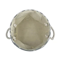 DII® 15" Round Chevron Fabric Bin