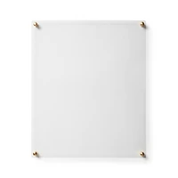 Cool Modern Frames Clear Acrylic Float Frame with Gold Hardware