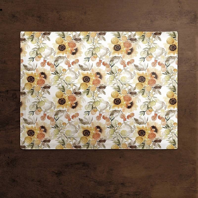 Fall Sunflowers Poly Twill Placemat
