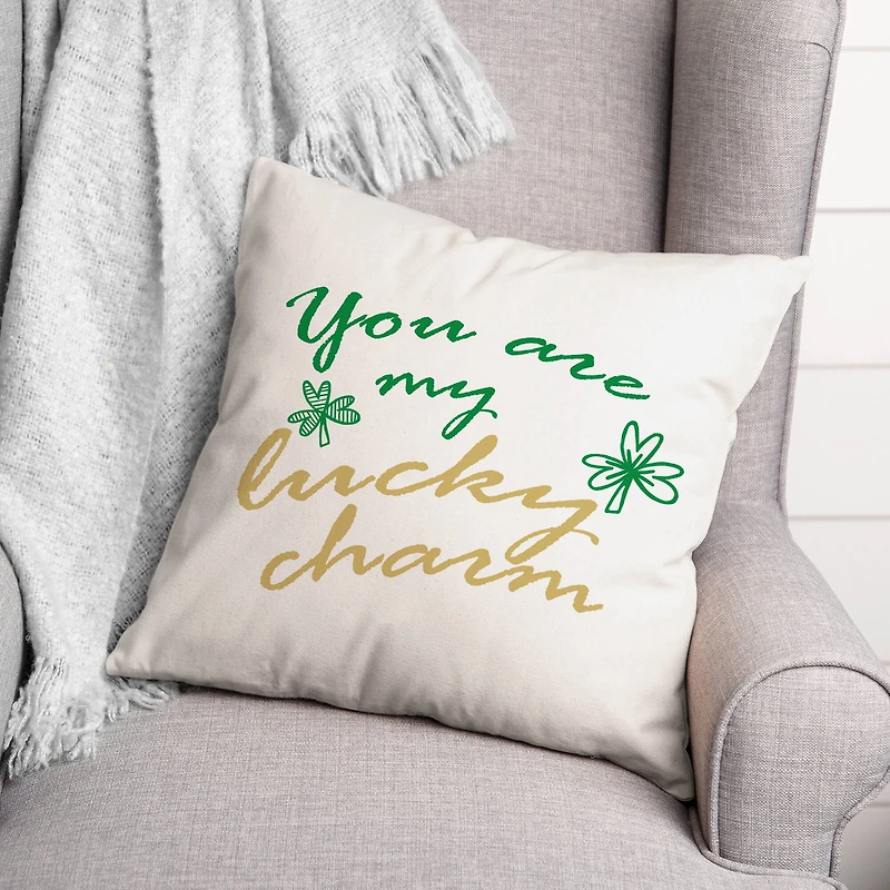 Lucky Charm 18" x 18" Throw Pillow