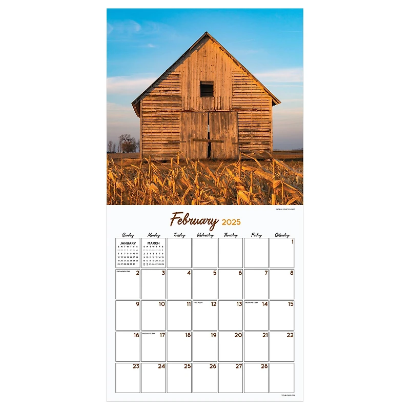TF Publishing 2025 Midwest Is Best Wall Calendar