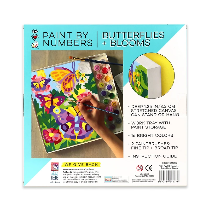 Paint by Numbers Butterflies and Blooms Craft Kit