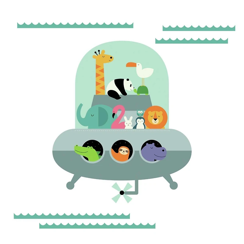 RoomMates Animal Underwater Expedition Peel & Stick Giant Decals